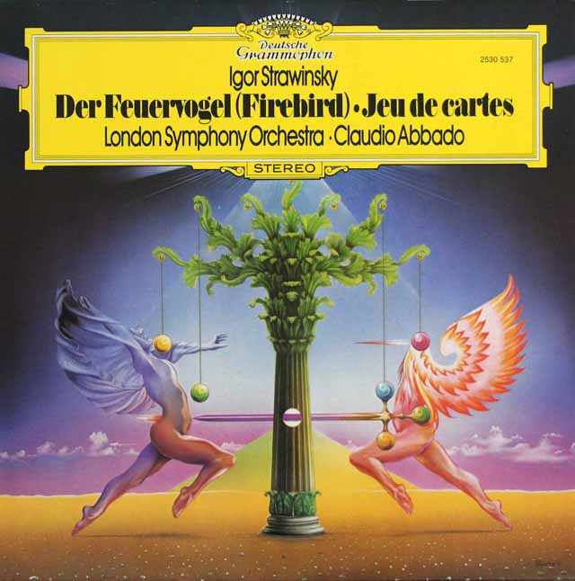 アバドのストラヴィンスキー/組曲「火の鳥」、「カルタ遊び」　独DGG　3427　LP レコード