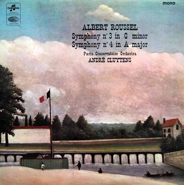 【モノラル】　クリュイタンスのルーセル/交響曲第3、4番　英Columbia　3427　LP レコード