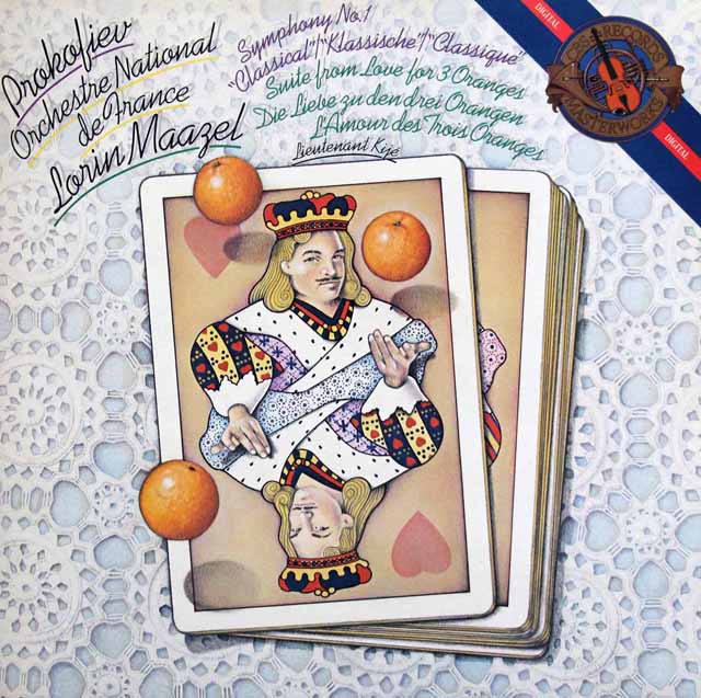 マゼールのプロコフィエフ/交響曲第1番「古典」、「3つのオレンジへの恋」組曲　蘭CBS　3427　LP レコード