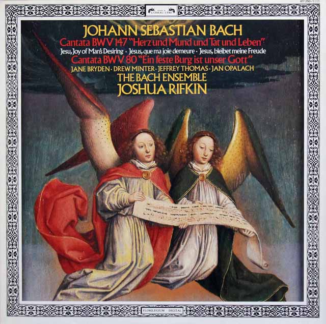 リフキン、バッハ・アンサンブルのバッハ/カンタータ「心と口と行いと生き方もて」ほか　蘭L'OISEAU-LYRE　3427　LP レコード