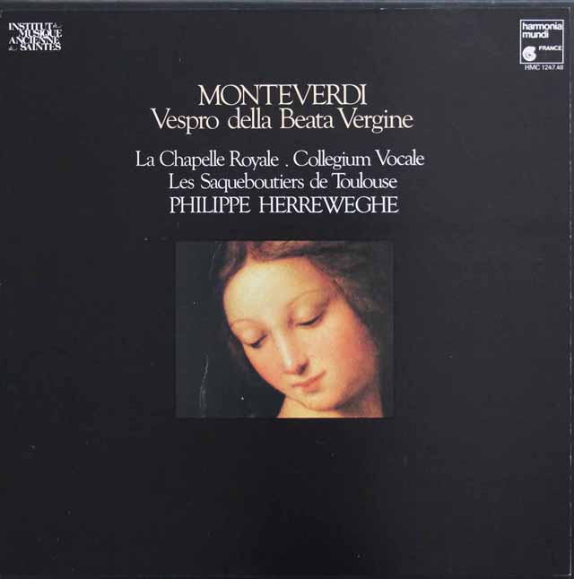 ヘレヴェッヘのモンテヴェルディ/「聖母マリアの夕べの祈り」　仏HM　3427　LP レコード