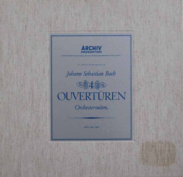 リヒターのバッハ/管弦楽組曲第1～4番　独ARCHIV　3427　LP レコード