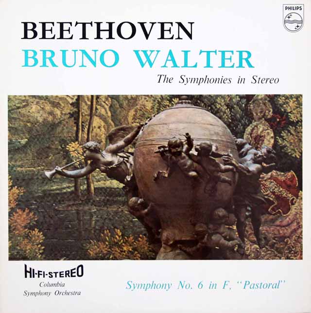 【英最初期盤】　ワルターのベートーヴェン/交響曲第6番「田園」　英PHILIPS　3428　LP レコード