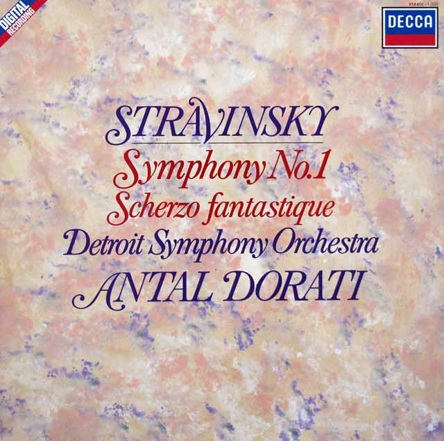 ドラティのストラヴィンスキー/交響曲第1番 ほか　蘭DECCA　3428　LP レコード
