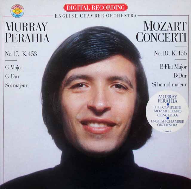 ペライアのモーツァルト/ピアノ協奏曲第17番&第18番　蘭CBS　3428　LP レコード