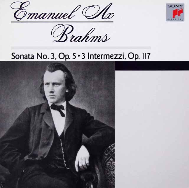 アックスのブラームス/ピアノ・ソナタ 第3番 ほか 　 独SONY CLASSICAL　3428　LP レコード