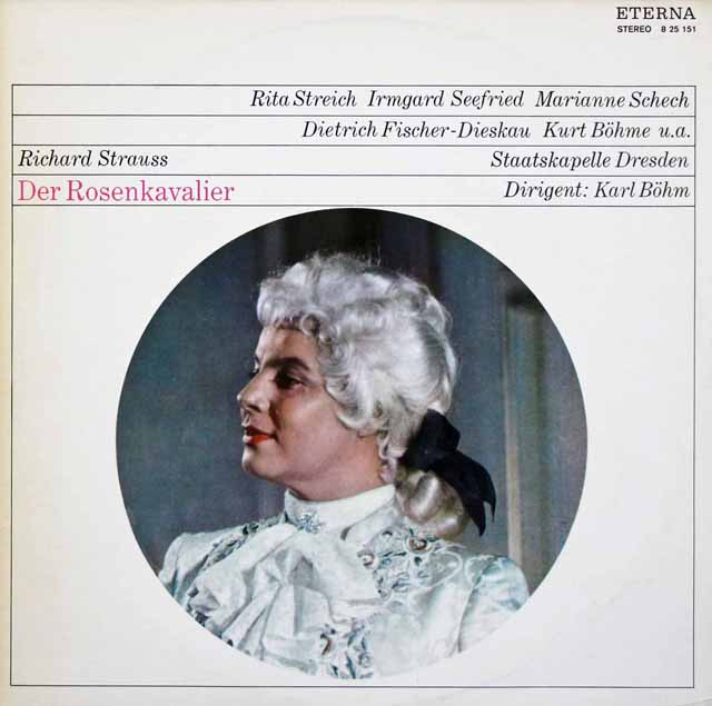 ベームのR.シュトラウス/歌劇「ばらの騎士」抜粋　独ETERNA　3428　LP レコード