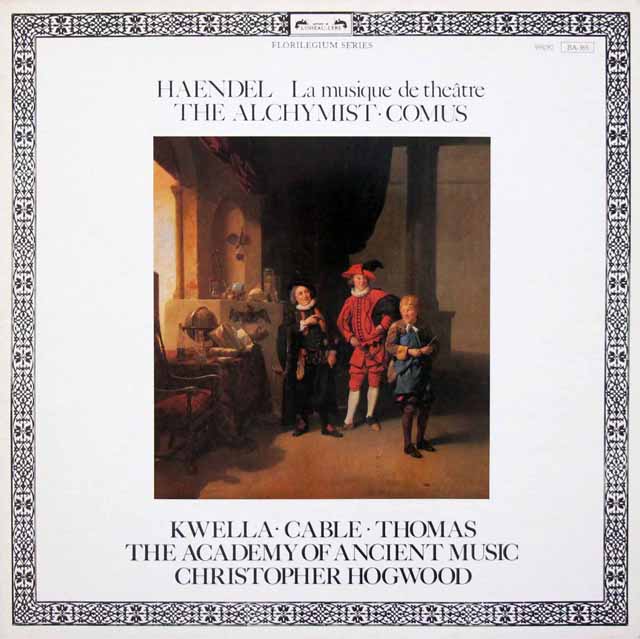 ホグウッドのヘンデル/付随音楽「アルチェステ」、「コムス」　仏L'OISEAU-LYRE　3428　LP レコード