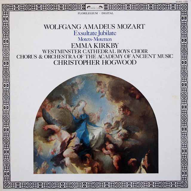 カークビー&ホグウッドらのモーツァルト/「踊れ、喜べ、幸いなる魂よ」ほかモテット集　蘭L'OISEAU-LYRE　3428　LP レコード
