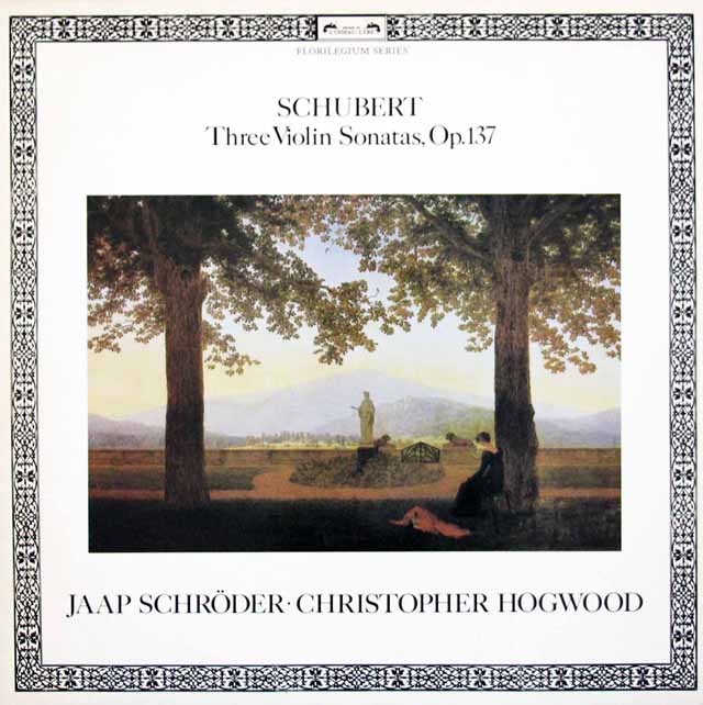 シュレーダー、ホグウッドのシューベルト/ヴァイオリン・ソナタ 第1～3番　蘭L'OISEAU-LYRE　3428　LP レコード