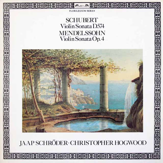 シュレーダー、ホグウッドのシューベルト/ヴァイオリン・ソナタ イ長調ほか　蘭L'OISEAU-LYRE　3428　LP レコード