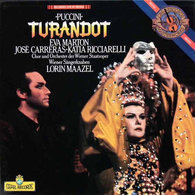 マゼールのプッチーニ/「トゥーランドット」全曲　蘭CBS　3428　LP レコード