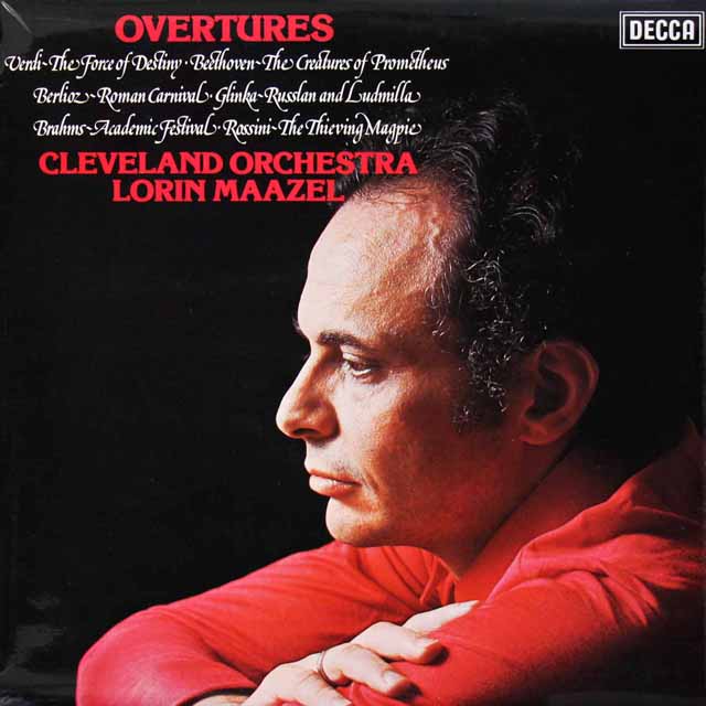 【オリジナル盤】　マゼールのヴェルディ、ベートーヴェン、ロッシーニほか/序曲集　英DECCA　3429　LP レコード