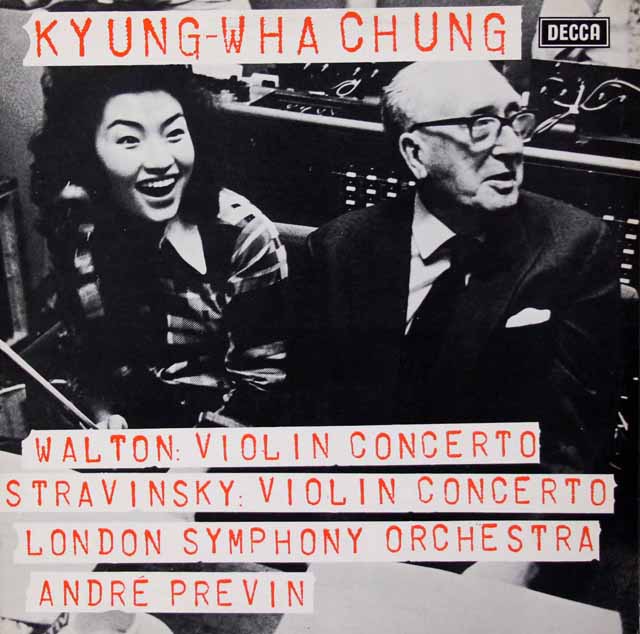 【オリジナル盤】　チョン、プレヴィンのストラヴィンスキー、ウォルトン/ヴァイオリン協奏曲集　英DECCA　3429　LP レコード