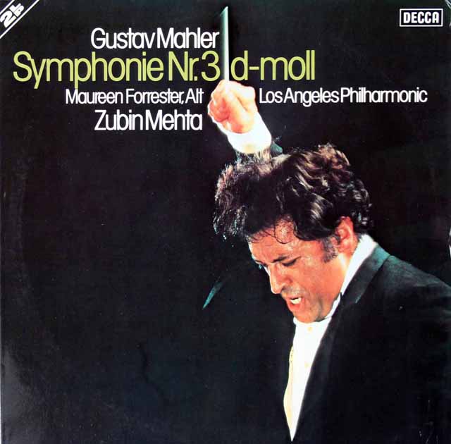 メータのマーラー/交響曲第3番　独DECCA　3429　LP レコード