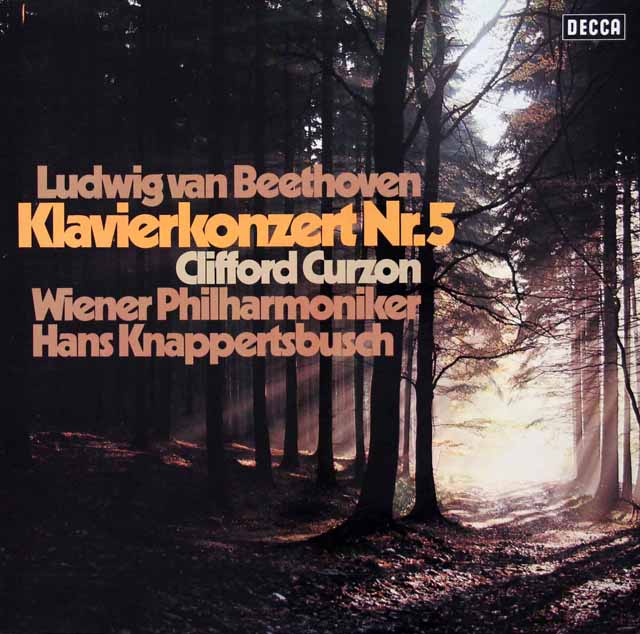 カーゾン、クナッパーツブッシュのベートーヴェン/ピアノ協奏曲第5番「皇帝」　独DECCA　3429　LP レコード