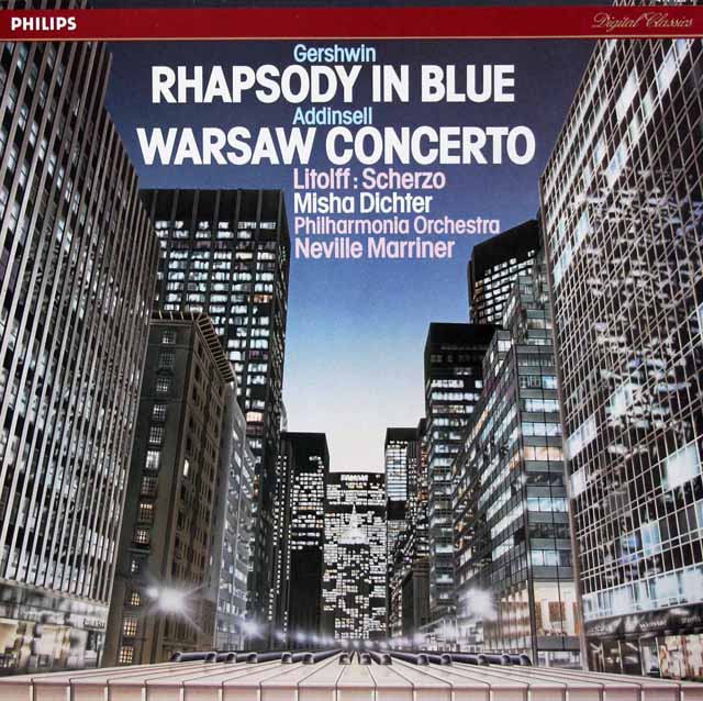ディヒター、プレヴィンのガーシュウィン/「ラプソディ・イン・ブルー」ほか　蘭PHILIPS　3429　LP レコード