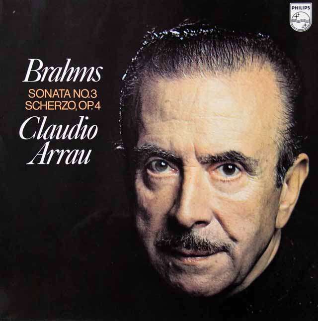 アラウのブラームス/ピアノソナタ第3番ほか　蘭PHILIPS　3429　LP レコード