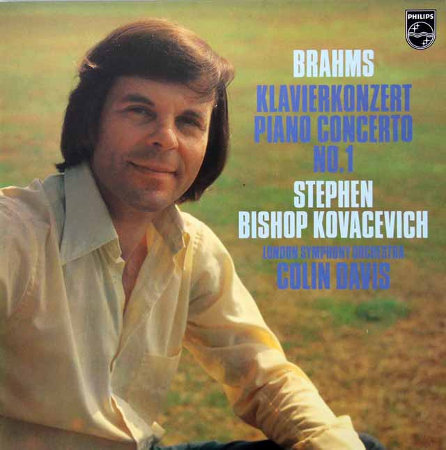 コヴァセヴィチ、デイヴィスのブラームス/ピアノ協奏曲第1番　蘭PHILIPS　3429　LP レコード