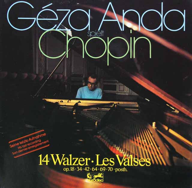 アンダのショパン/ワルツ集　独eurodisc　3429　LP レコード