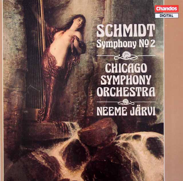 ネーメ・ヤルヴィのシュミット/交響曲第2番　英Chandos　3429　LP レコード