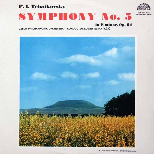 マタチッチのチャイコフスキー/交響曲第5番　チェコスロヴァキアSUPRAPHON　3429　LP レコード