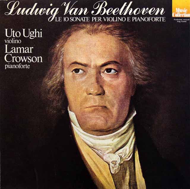 ウーギ、クロウソンのベートーヴェン/ヴァイオリンソナタ全集　伊Music Collection　3429　LP レコード