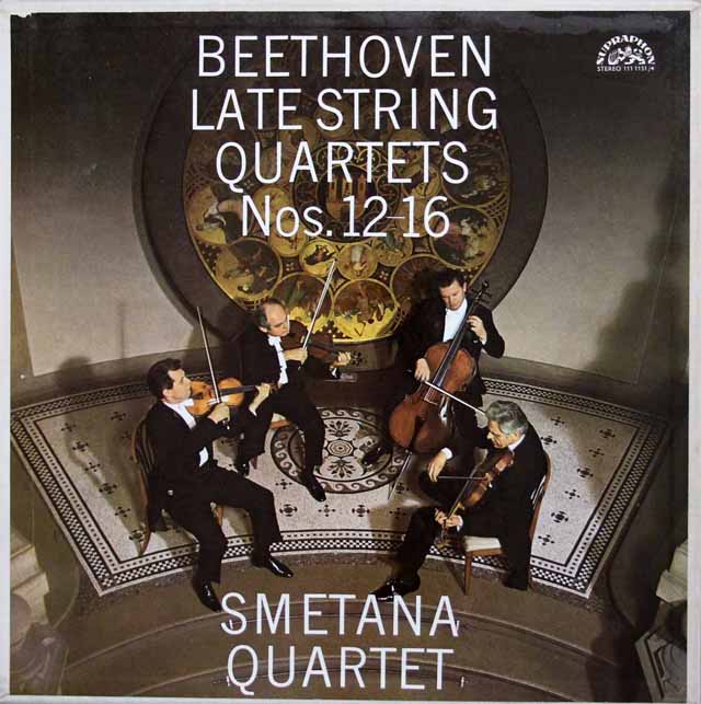 スメタナ四重奏団のベートーヴェン/後期弦楽四重奏曲集　チェコスロヴァキアSUPRAPHON　3429　LP レコード