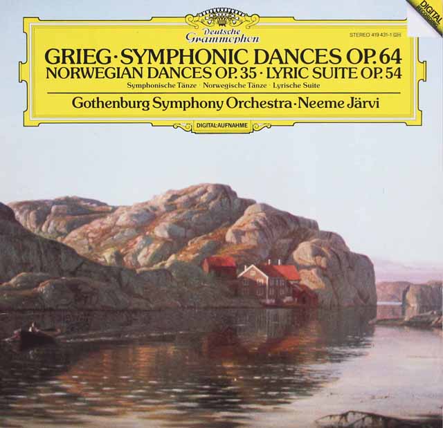 LP レコード ヤルヴィのグリーグ/交響的舞曲ほか 独DGG 3430
