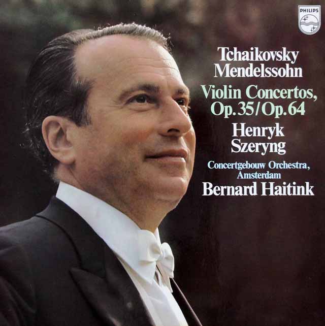 シェリング&ハイティンクのチャイコフスキー&メンデルスゾーン/ヴァイオリン協奏曲　蘭PHILIPS　3430　LP レコード