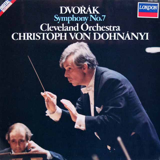 ドホナーニのドヴォルザーク/交響曲第7番　蘭DECCA　3430　LP レコード