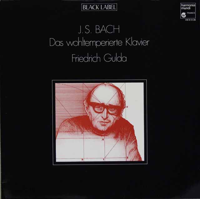 グルダのバッハ/「平均律クラヴィーア曲集」第1巻抜粋　仏HM　3430　LP レコード