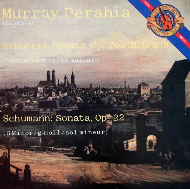 ペライアのシューベルト/ピアノソナタ第20番ほか　蘭CBS　3430　LP レコード