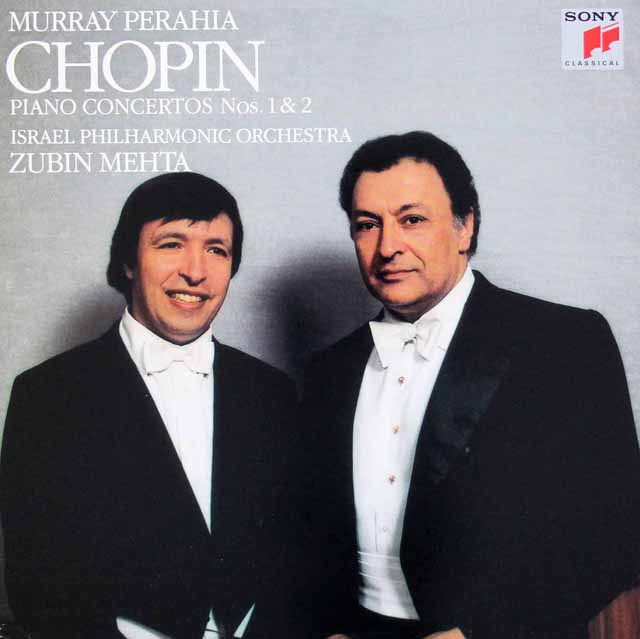 ペライア＆メータのショパン/ピアノ協奏曲 第1、2番　独SONY CLASSICAL　3430　LP レコード