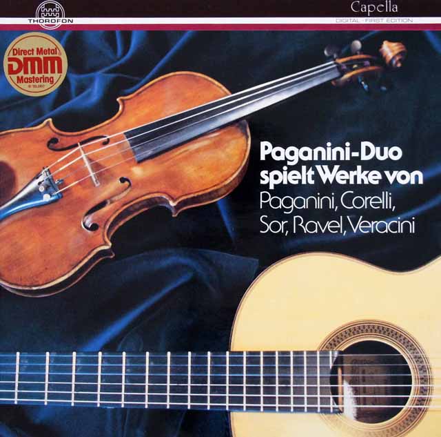 パガニーニ・デュオのパガニーニ/大ソナタ イ長調ほか　独THOROFON Capella　3430　LP レコード