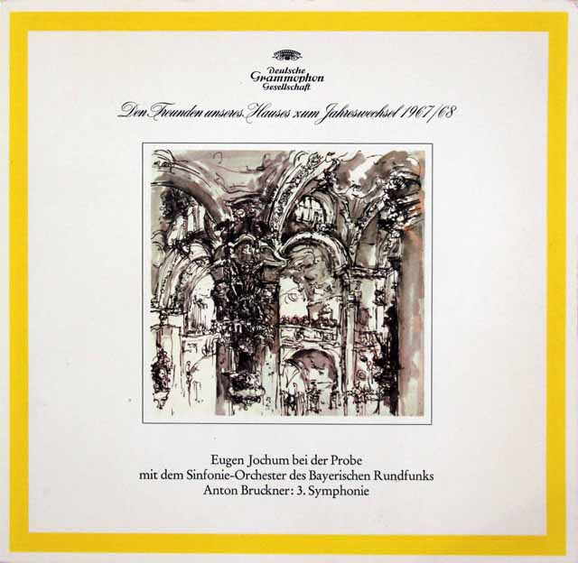 ヨッフムのブルックナー/交響曲第3番第2楽章（リハーサルと本番）　独DGG　3431　LP レコード