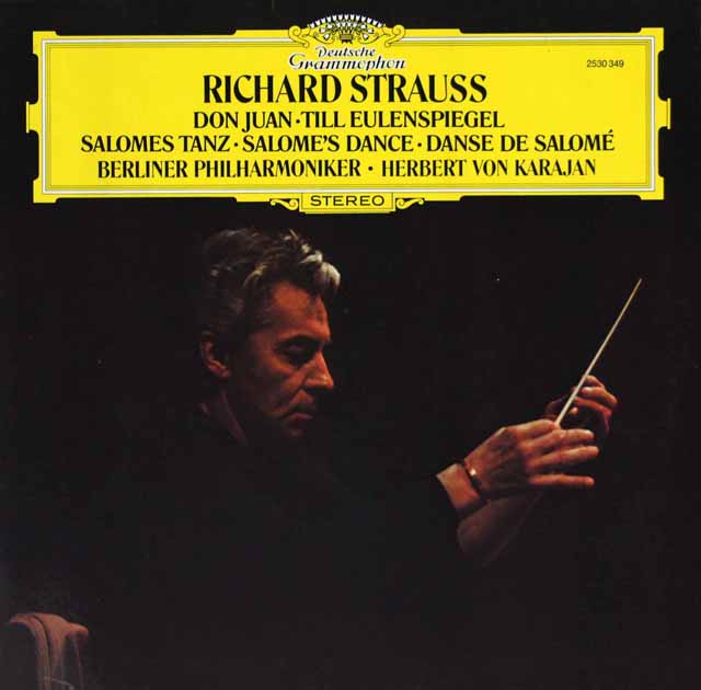 カラヤンのR.シュトラウス/「ドン・ファン」、「ティル」、「サロメ」　独DGG　3431　LP レコード