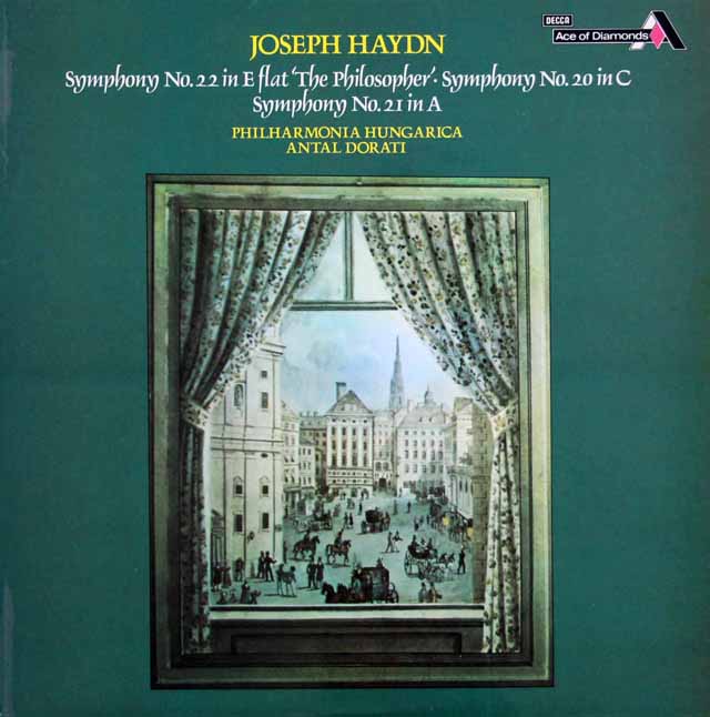 ドラティのハイドン/交響曲第20～22番「哲学者」　英DECCA（Ace of Diamonds）　3431　LP レコード