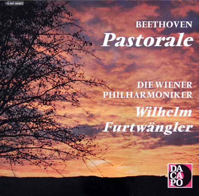 フルトヴェングラーのベートーヴェン/交響曲第6番「田園」　独Dacapo（エレクトローラ）　疑似ステレオ　3431　LP レコード