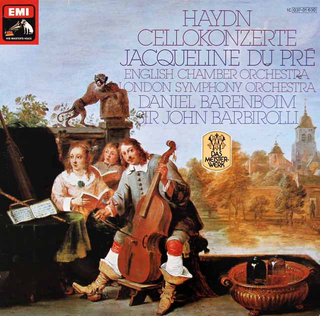 デュ・プレ、バルビローリらのハイドン/チェロ協奏曲第1番、第2番　独EMI　3431　LP レコード