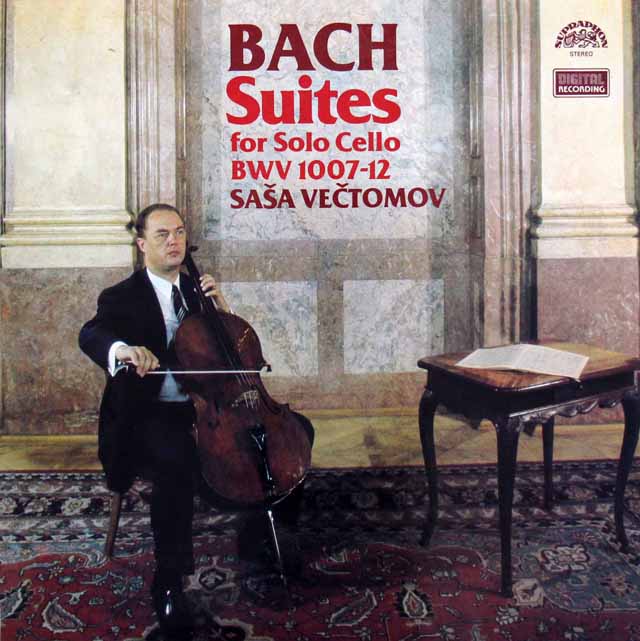 LP レコード ヴェチュトモフのバッハ/無伴奏チェロ組曲 チェコスロヴァキアSUPRAPHON 3431
