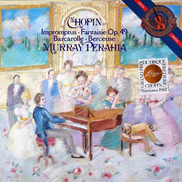 ペライアのショパン/即興曲集ほか　蘭CBS　3432　LP レコード