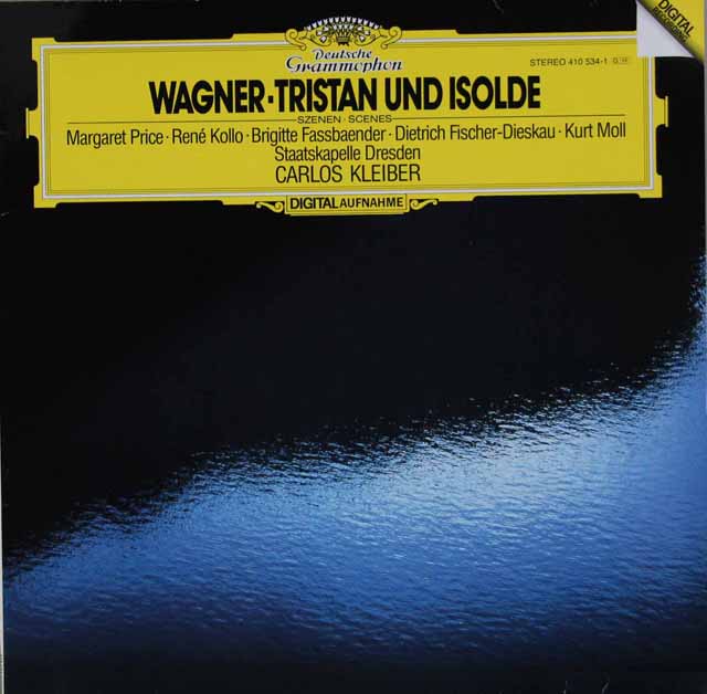 クライバーのワーグナー/「トリスタンとイゾルデ」抜粋　独DGG　3432　LP レコード