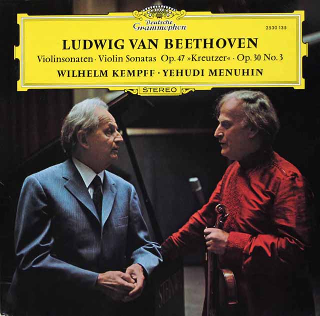 メニューイン、ケンプのベートーヴェン/「クロイツェル」ほか　独DGG　3432　LP レコード