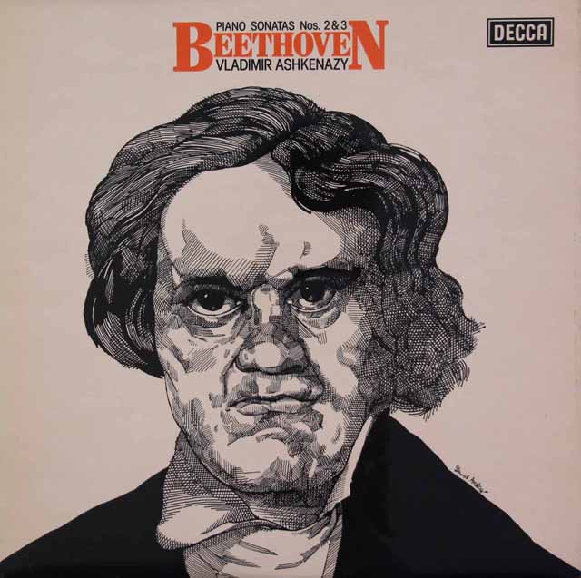【オリジナル盤】　アシュケナージのベートーヴェン/ピアノソナタ第2&3番　英DECCA　3432　LP レコード