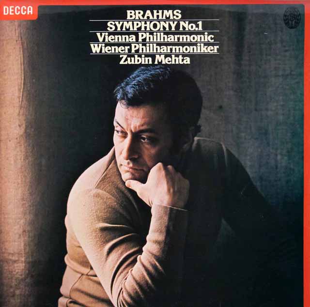 【オリジナル盤】　メータのブラームス/交響曲第1番　英DECCA　3432　LP レコード