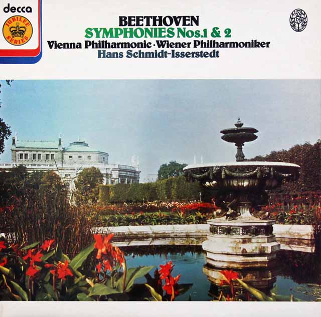 イッセルシュテットのベートーヴェン/交響曲第1&2番　英DECCA　3432　LP レコード