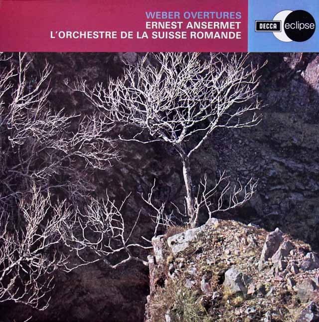 アンセルメのウェーバー/序曲集　英DECCA　3432　LP レコード