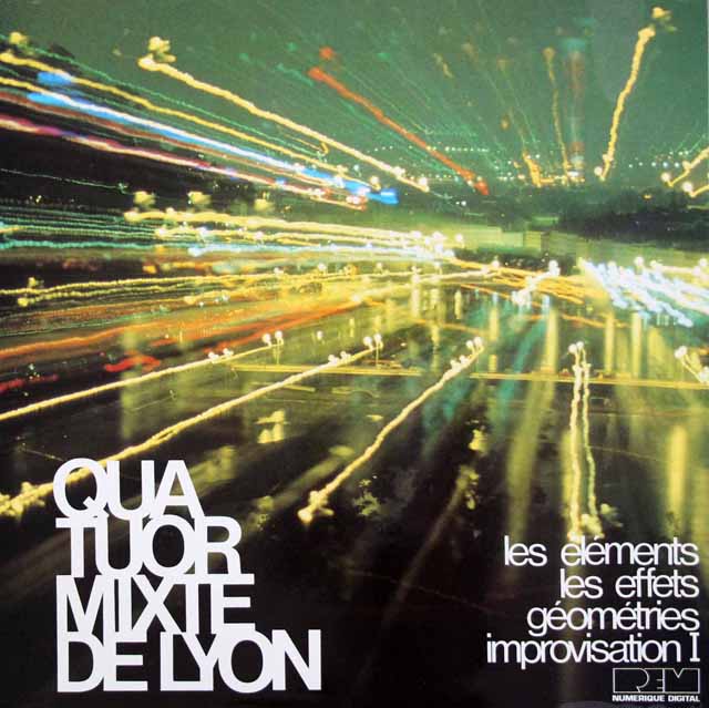 リヨン金管四重奏団のミッシェル＝フレデリック/「要素」ほか　仏Disques REM　3432　LP レコード