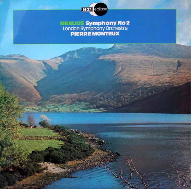 モントゥーのシベリウス/交響曲第2番　英DECCA　3433　LP レコード